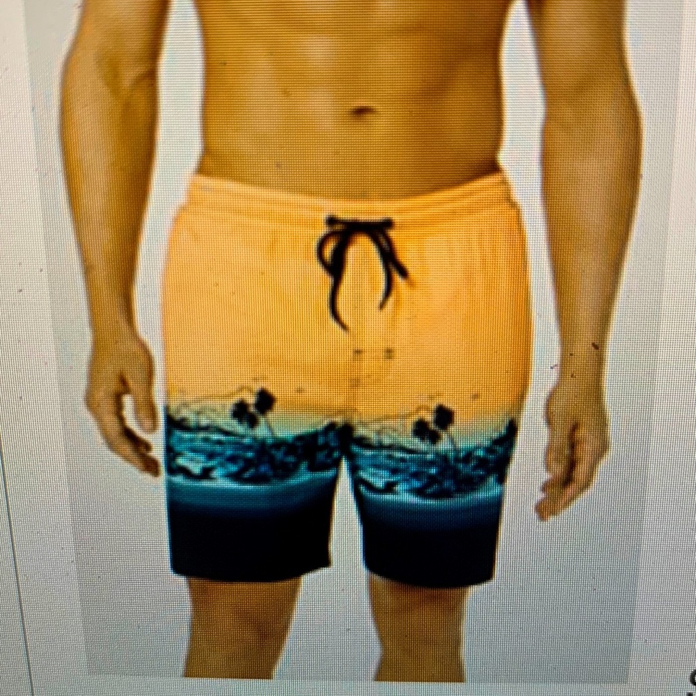 Brand new. Club Room Men’s Tropical quick dry 7” swim trunks. Sunshine orange.
